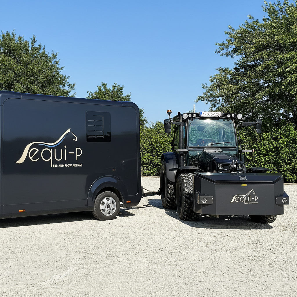 Equi-P professioneel materieel voor aanleg van eb en vloed rijbodems