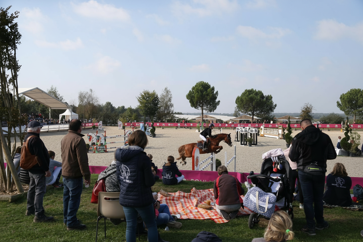Equi-Normandie - Publiek kijkt naar springwedstrijd